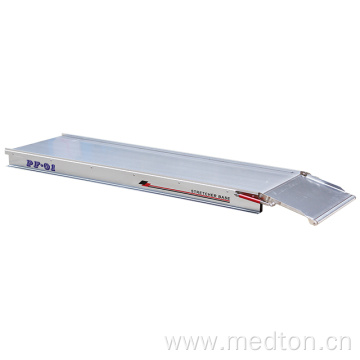 Aluminum alloy stretcher base for ambulance stretcher